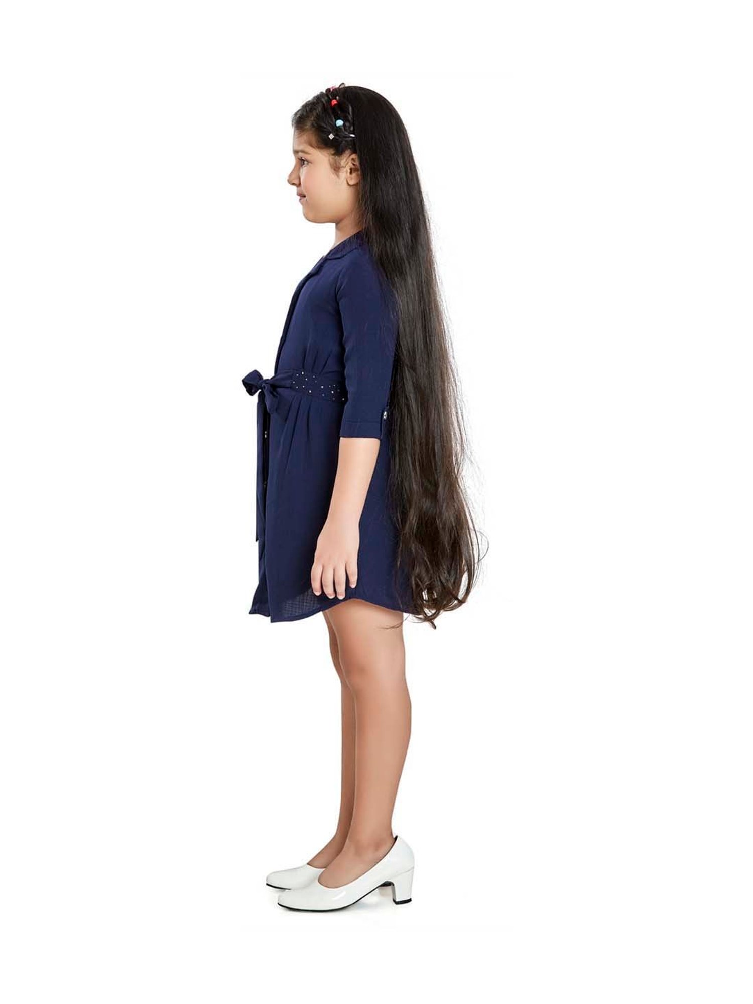 Peppermint Kids Navy Regular Fit Dress