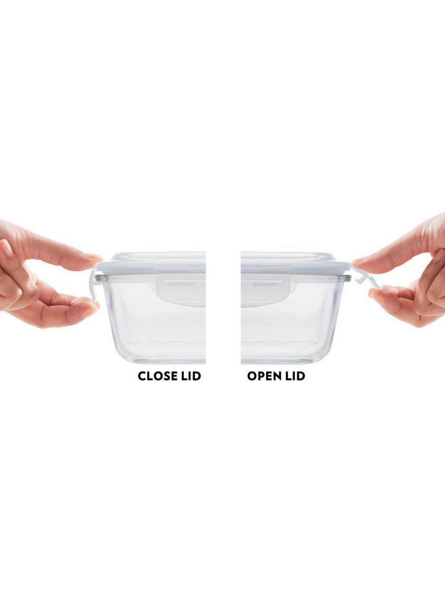 Borosil Blue Glass Leak Proof Lunch Box with Bag (320 ml)