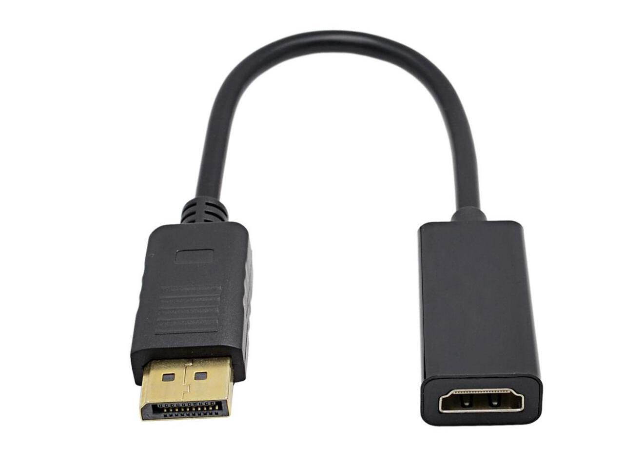 SA DP Display port Displayport Male to HDMI Female Converter Adapter Black/white DP to HDMI Displayport to HDMI Adapter Black M/F HD 1080P AV Converter for Lenovo Dell HP and other Brand