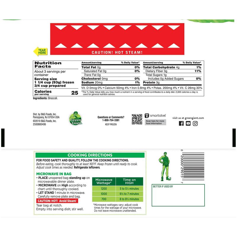 Birds Eye Frozen Spinach Lentil Veggie Pasta Rotini Alfredo - 10oz