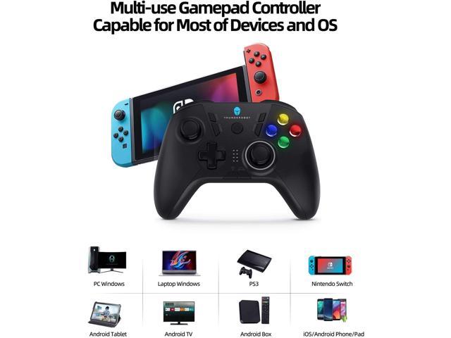 ThundeRobot G50 Wireless Gaming Controller,Gamepad USB PC Joystick Gamepad with Customized Buttons, Dual Vibration Motors, Ergonomic Laptop Game Controller for PC with Windows Vista/7/8/8.1/10