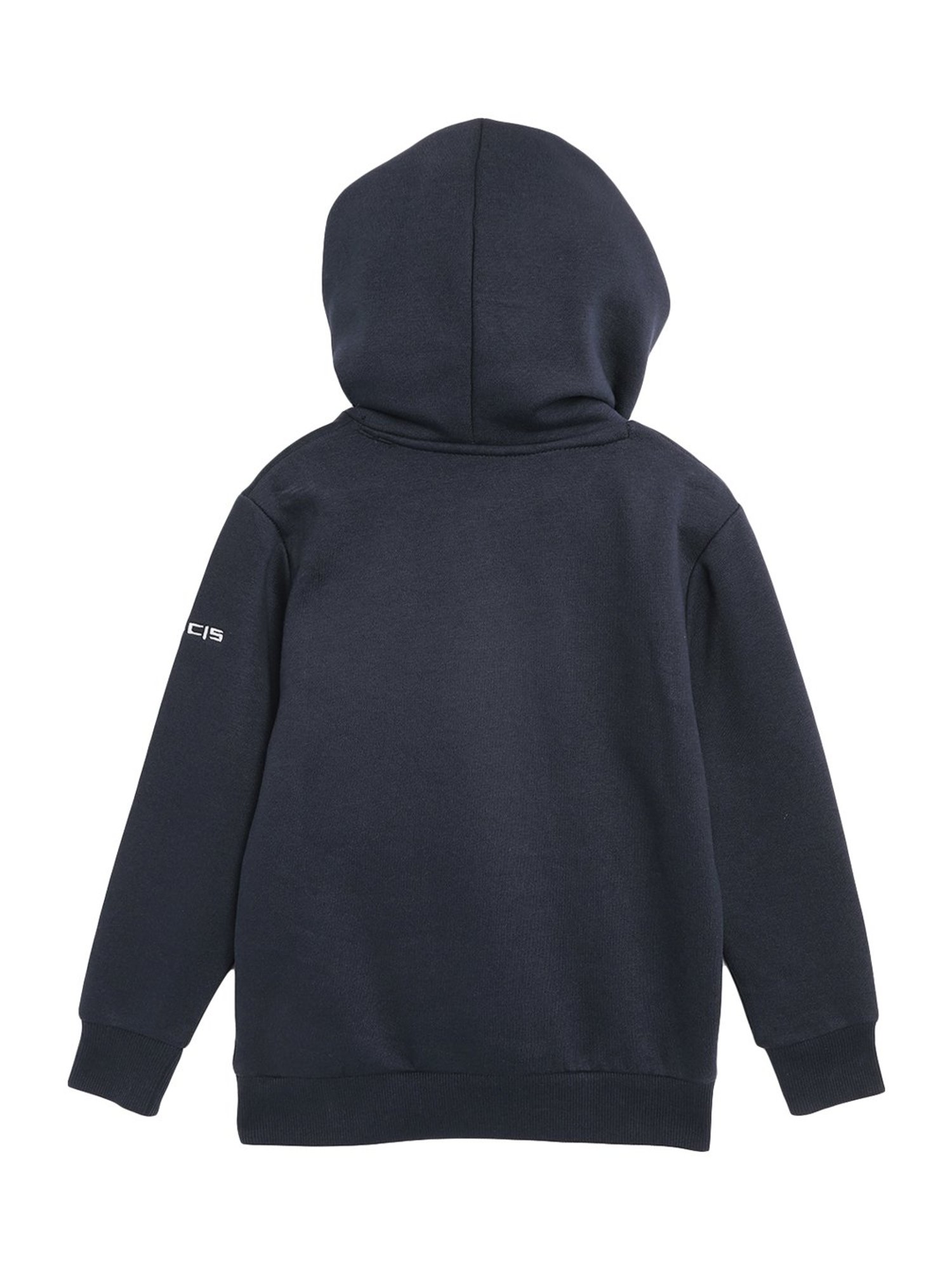 Alcis Kids Navy Cotton Printed Hoodie