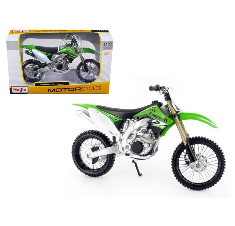 Kawasaki KX 450F Green 1/12 Diecast Motorcycle Model by Maisto