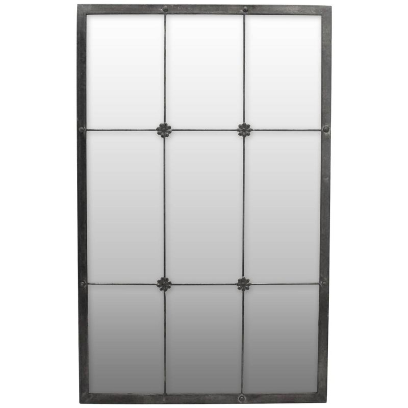 24" x 1" x 38" Homestead Manor Window Mirror Metallic Gray - FirsTime & Co.