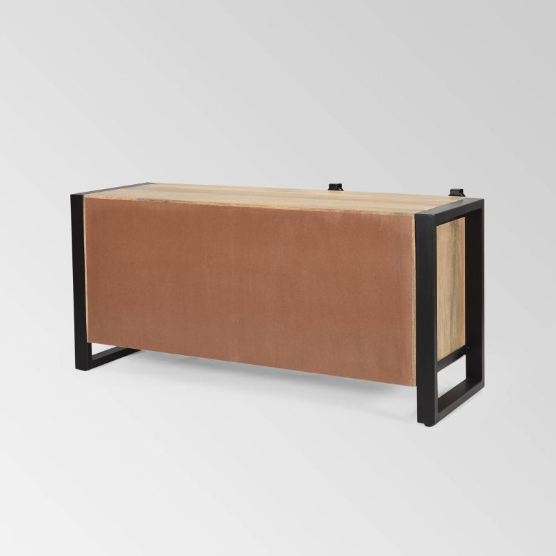 49" Gorman Boho TV Stand Natural/Black - Christopher Knight Home