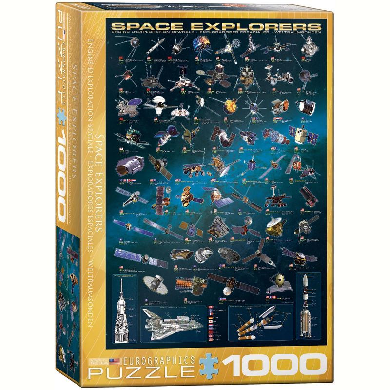 Eurographics Inc. Space Explorers 1000 Piece Jigsaw Puzzle