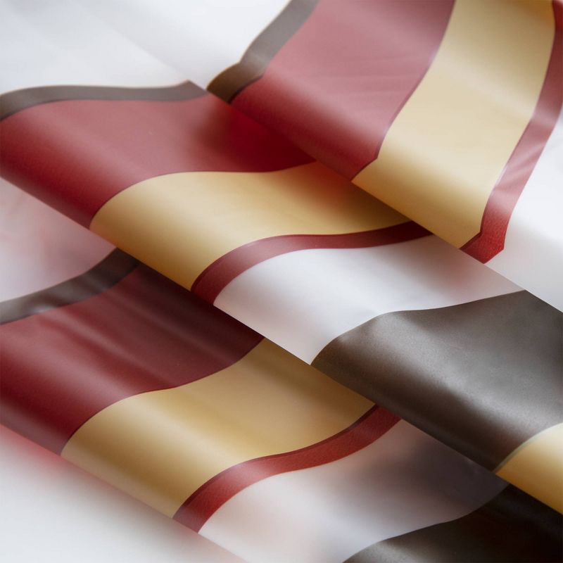 13pc Chevron PEVA Shower Curtain and Rings Set - Zenna Home