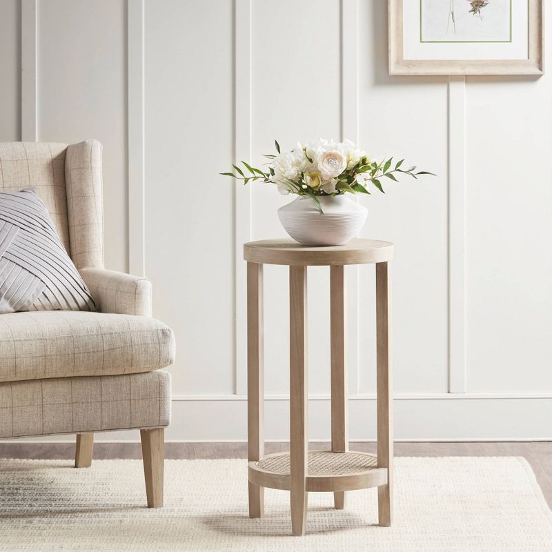 Harley Round Accent Table Wheat