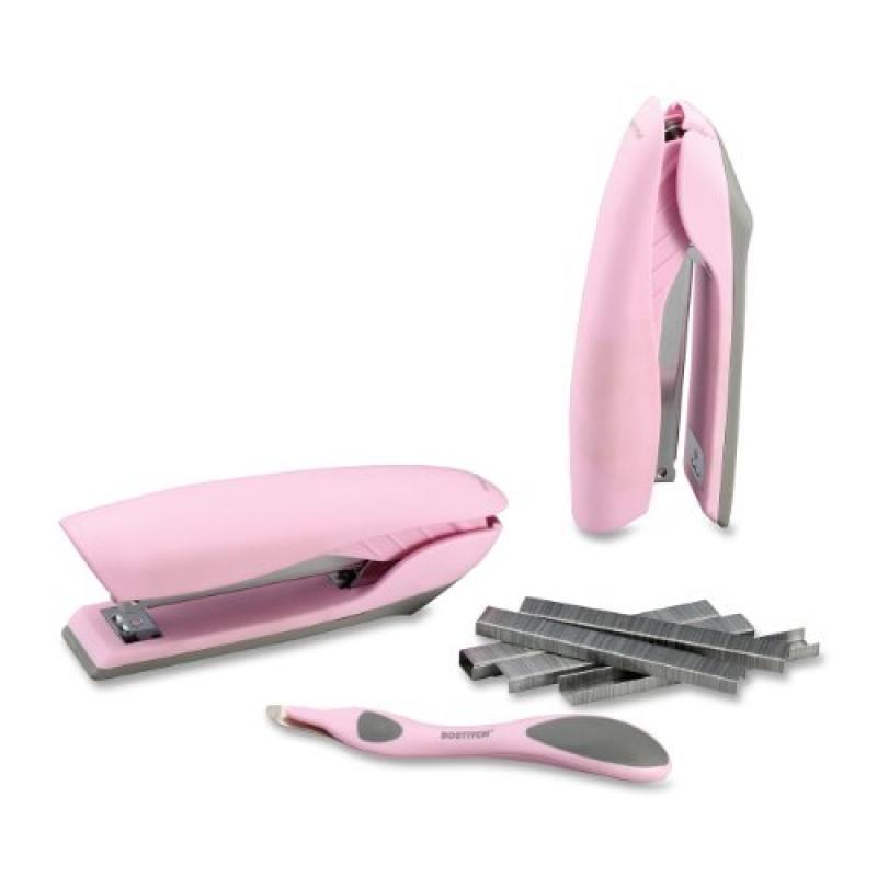 Bostitch Velvet No-Jam Stapler Value Kit, Includes Staples and Magnetic Staple Remover, Pink (B326-PP-VLT-PNK)
