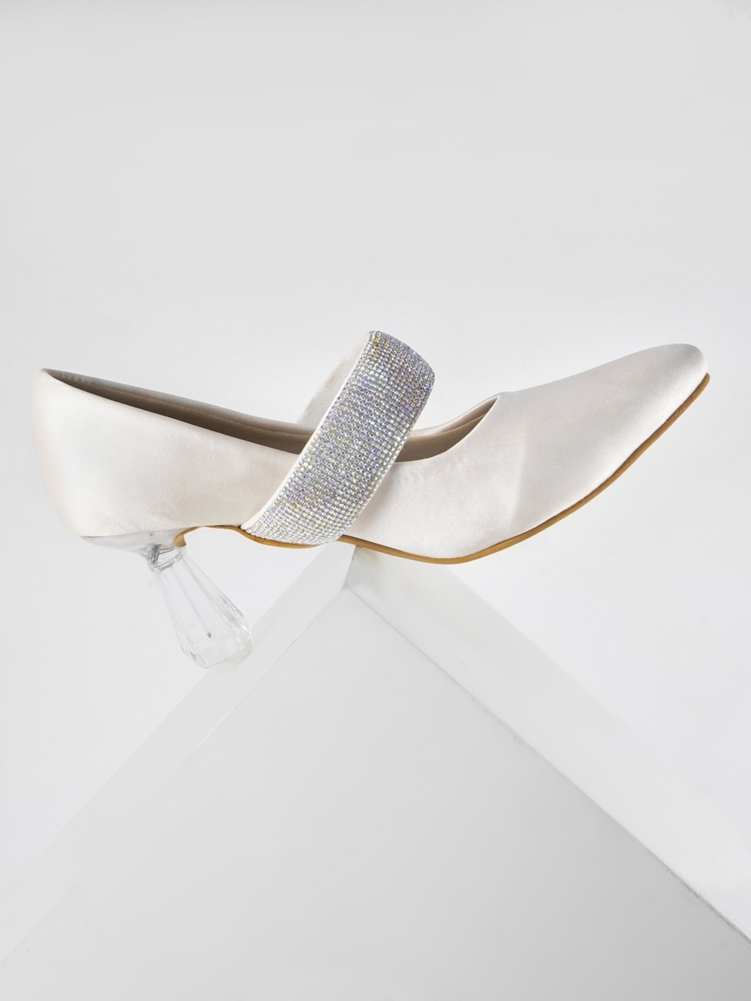 The White Pole Women's White Mary Jane Shoes