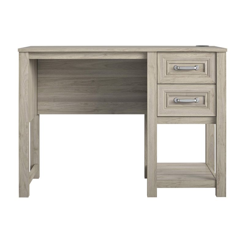 Sierra Ridge Levi Single Pedestal Kids' Desk, Light Walnut