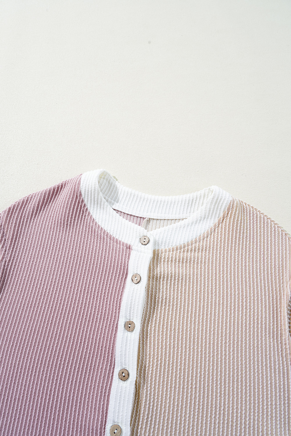 Gray Textured Wide Leg Overall with Pockets