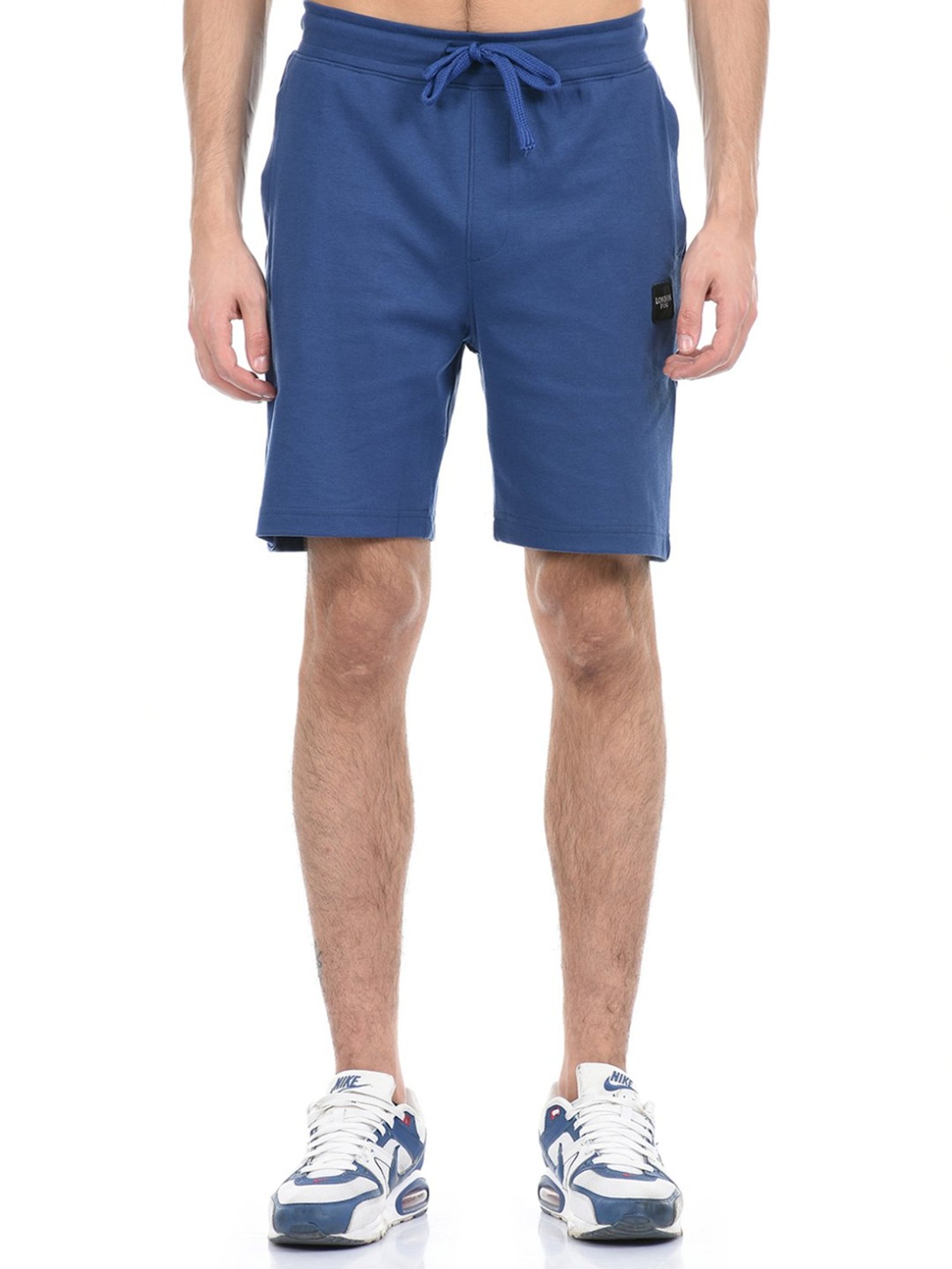 London Fog Blue  Regular Fit Shorts