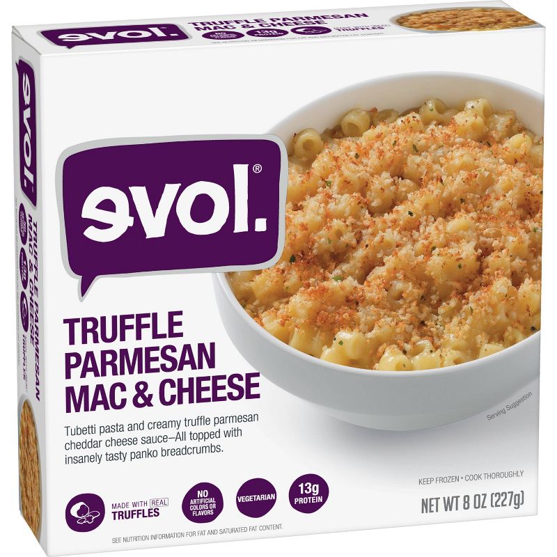 Evol  Frozen Truffle Parmesan Macaroni and Cheese Bowl - 8oz