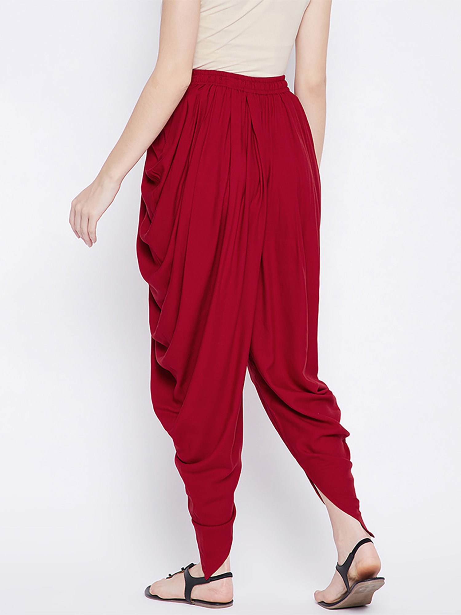 Castle Maroon Regular Fit Dhoti Pants