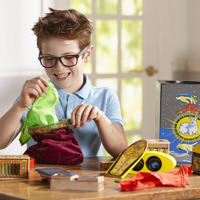 Melissa & Doug Deluxe Solid-Wood Magic Set With 10 Classic Tricks