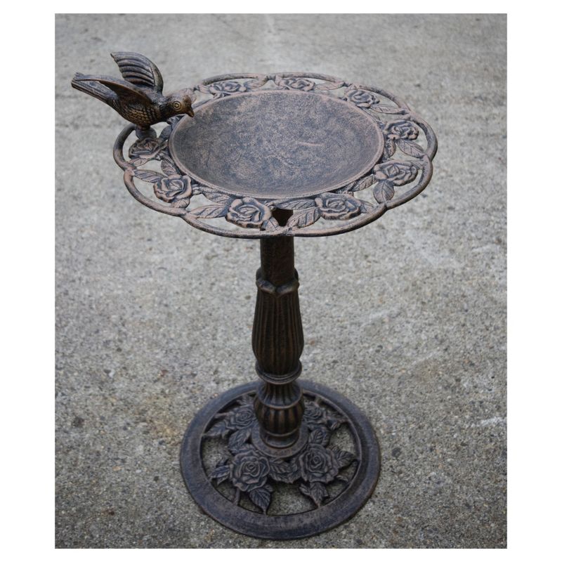 9" Classic II Birdbath with Tripod Stand Antique Copper - Achla Designs