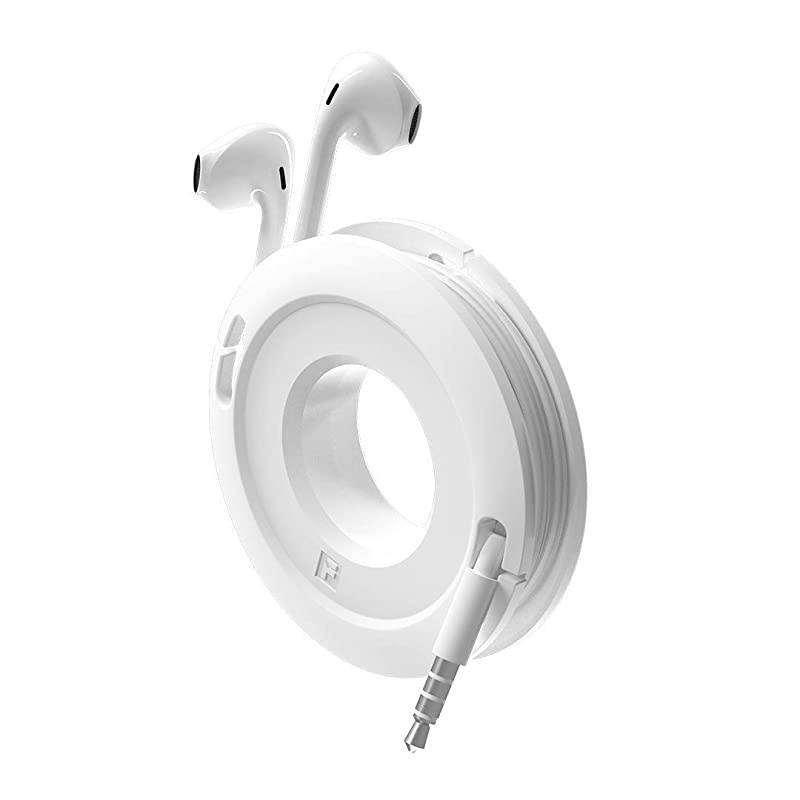 Winder Mini and Max Headphone and Cable Winder and Organizer Perfect for Wrapping Earbuds and Cords for Travel and Organization (Max, Black)