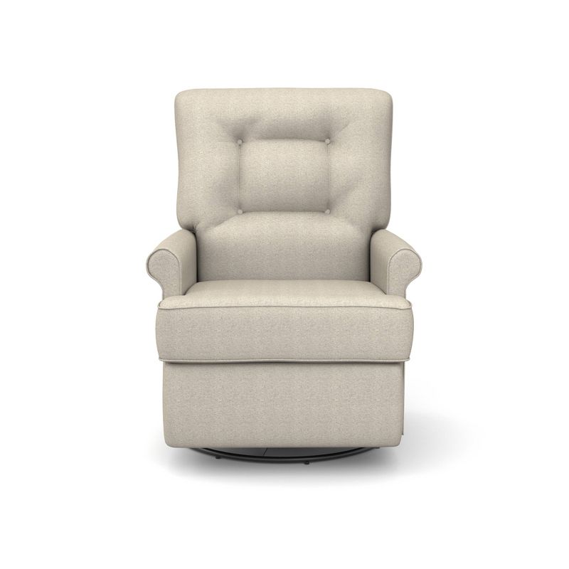 Best Chairs Inc. Carissa Power Swivel Glider Recliner - Linen
