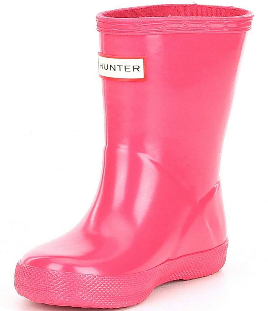 Hunter Kids' First Gloss Waterproof Rain Boots (Toddler)