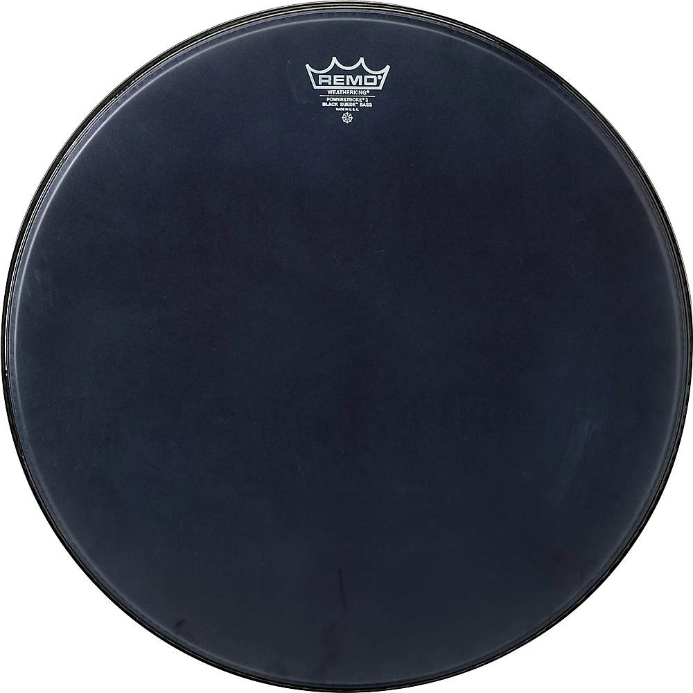 Remo Powerstroke P3 Black Suede Bass Drumhead - 22"
