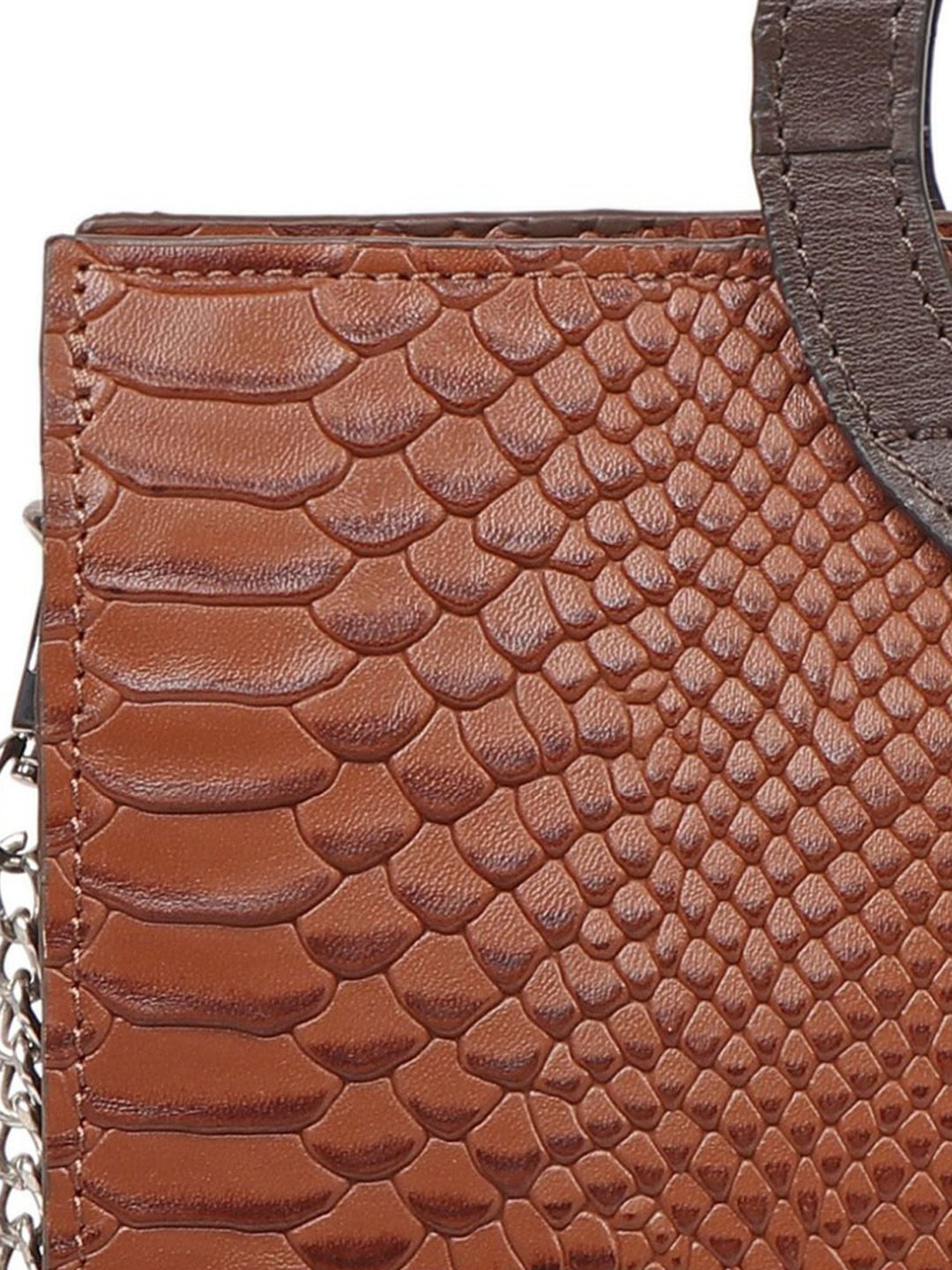 Hidesign Brazilia 01 Tan Leather Textured Handbag