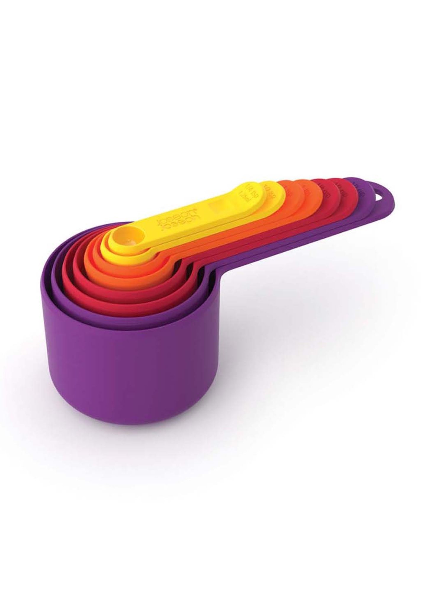 KitchenCraft Black Plastic Magnetic Measuring Cup - Set of 4