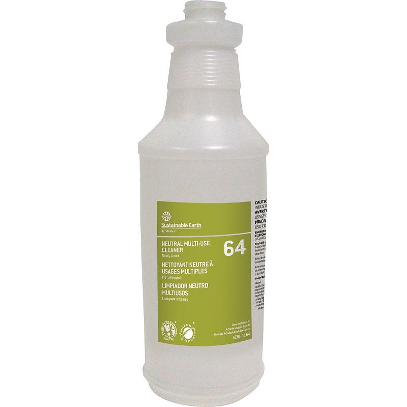 Sustainable Earth by Staples Silk Screen Bottle #64 32 oz. SEB6400SB-A