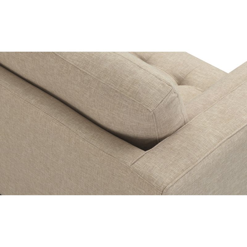 Arthur 1 Seat Tweed Armchair Tan - Manhattan Comfort