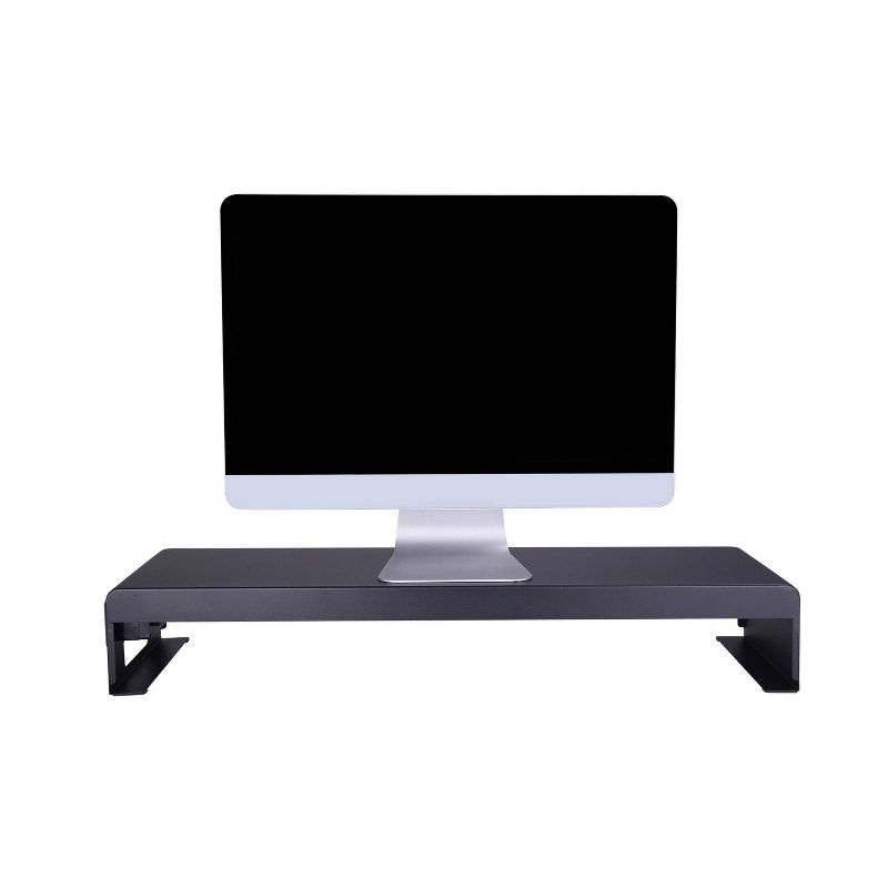 Double Articulated Dual Monitor Desk Mount with Power Black - Rocelco