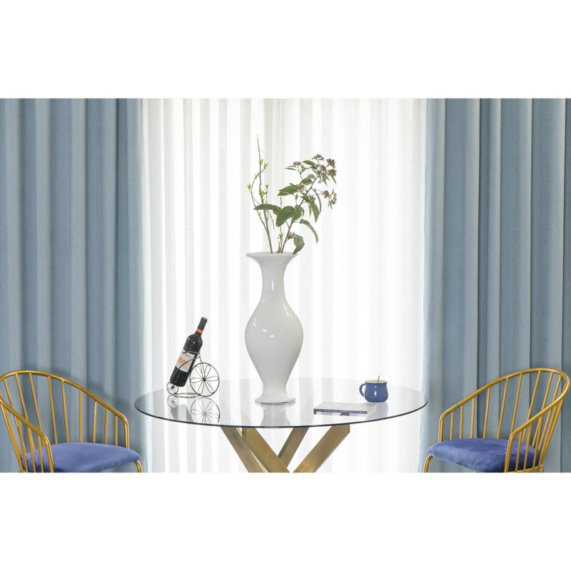 Uniquewise Large White Modern Fiberglass Vase 23.5 Inch High