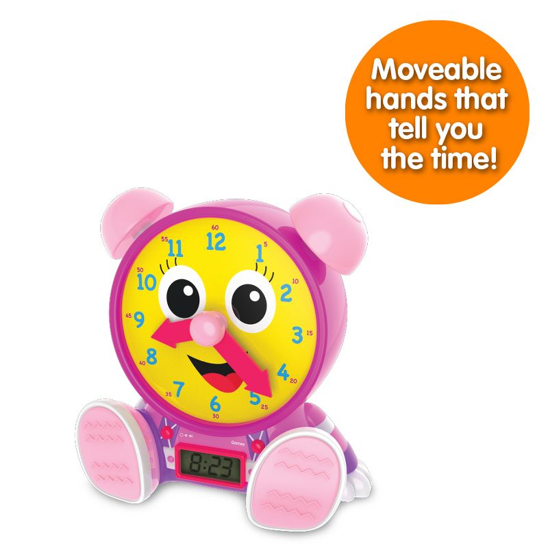 The Learning Journey Telly Jr.Teaching Time Clock Pink