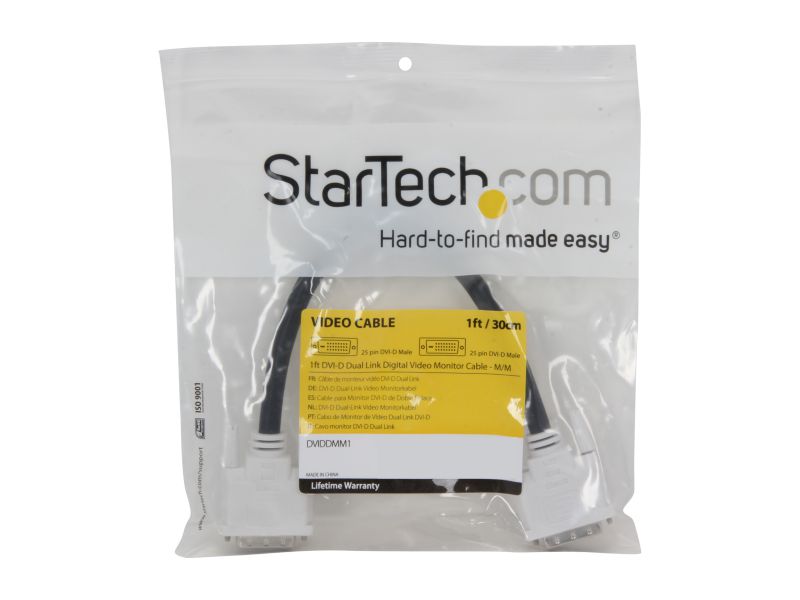 DAT 7321D Black Male to Male One DVI-D to DVI-D Single Link Cable