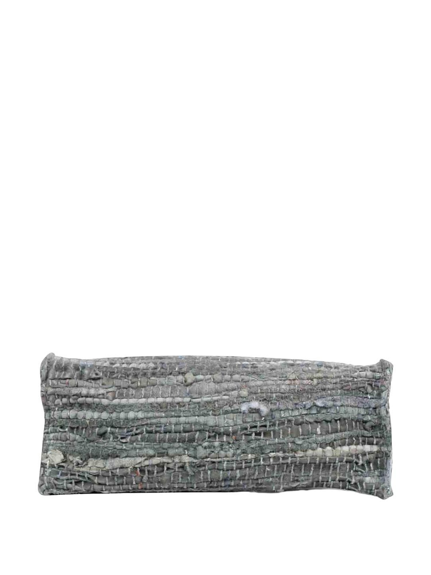 Favore Grey Woven Medium Tote Handbag