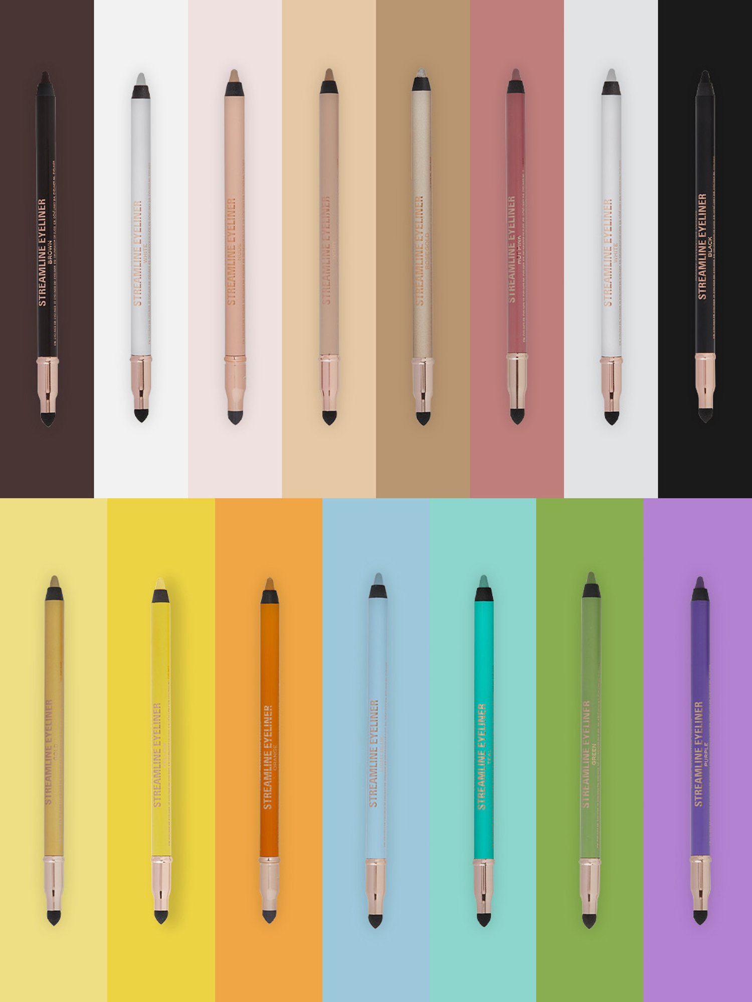 Makeup Revolution Streamline Waterline Eyeliner Pencil Silver - 1.3 gm