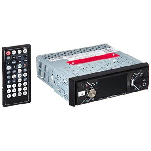 power acoustik pd348b indash 1din 3.4" lcd dvd receiver with bluetooth 4.0