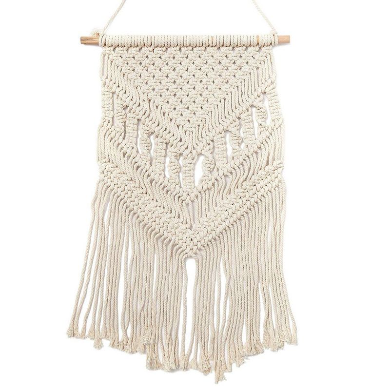 Juvale Boho Macrame Wall Art Hanging Woven Tapestry Home D&eacute;cor Wall D&eacute;cor, 14 x 24 in