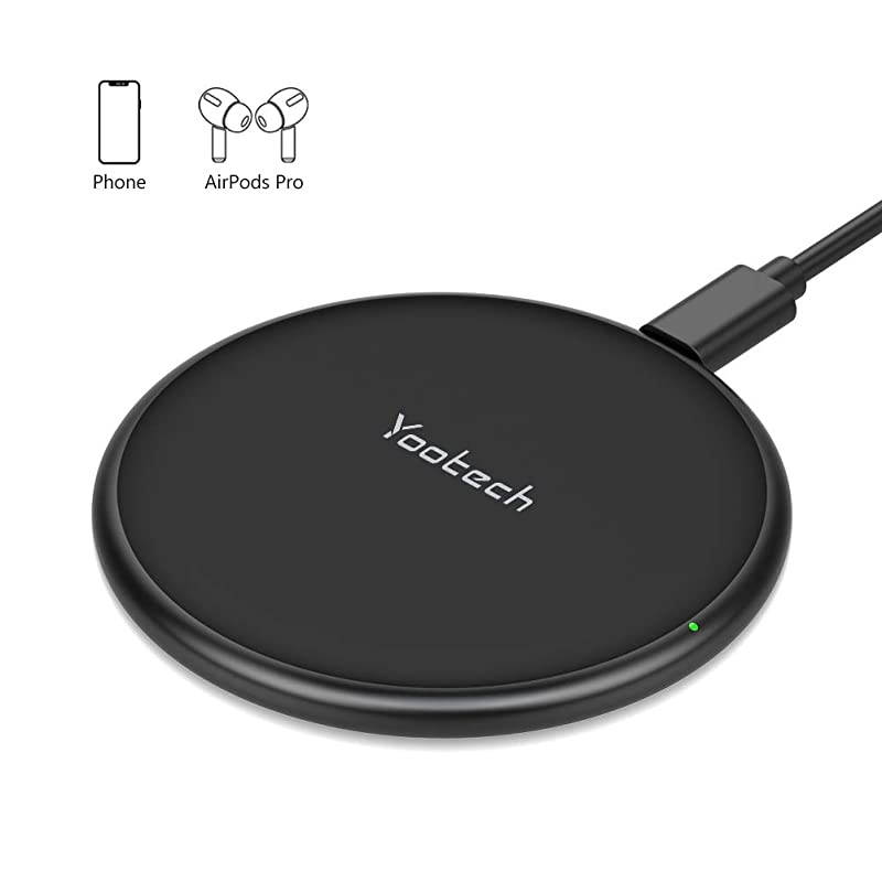Upgraded Wireless Charger 15W Max UltraSlim with Ventilation Hole Wireless Charging PadCompatible with iPhone 1212 Mini12 Pro MaxSE 202011 Galaxy S20S10Pixel 34XL AirPods Pro
