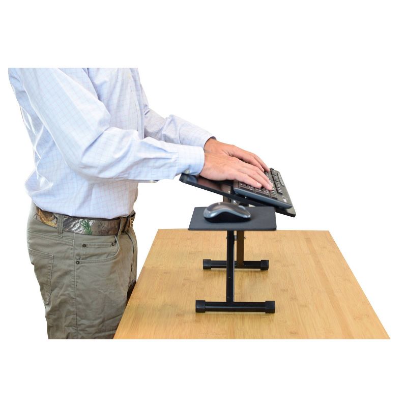 Adjustable Height Computer Keyboard Stand Black - Uncaged Ergonomics
