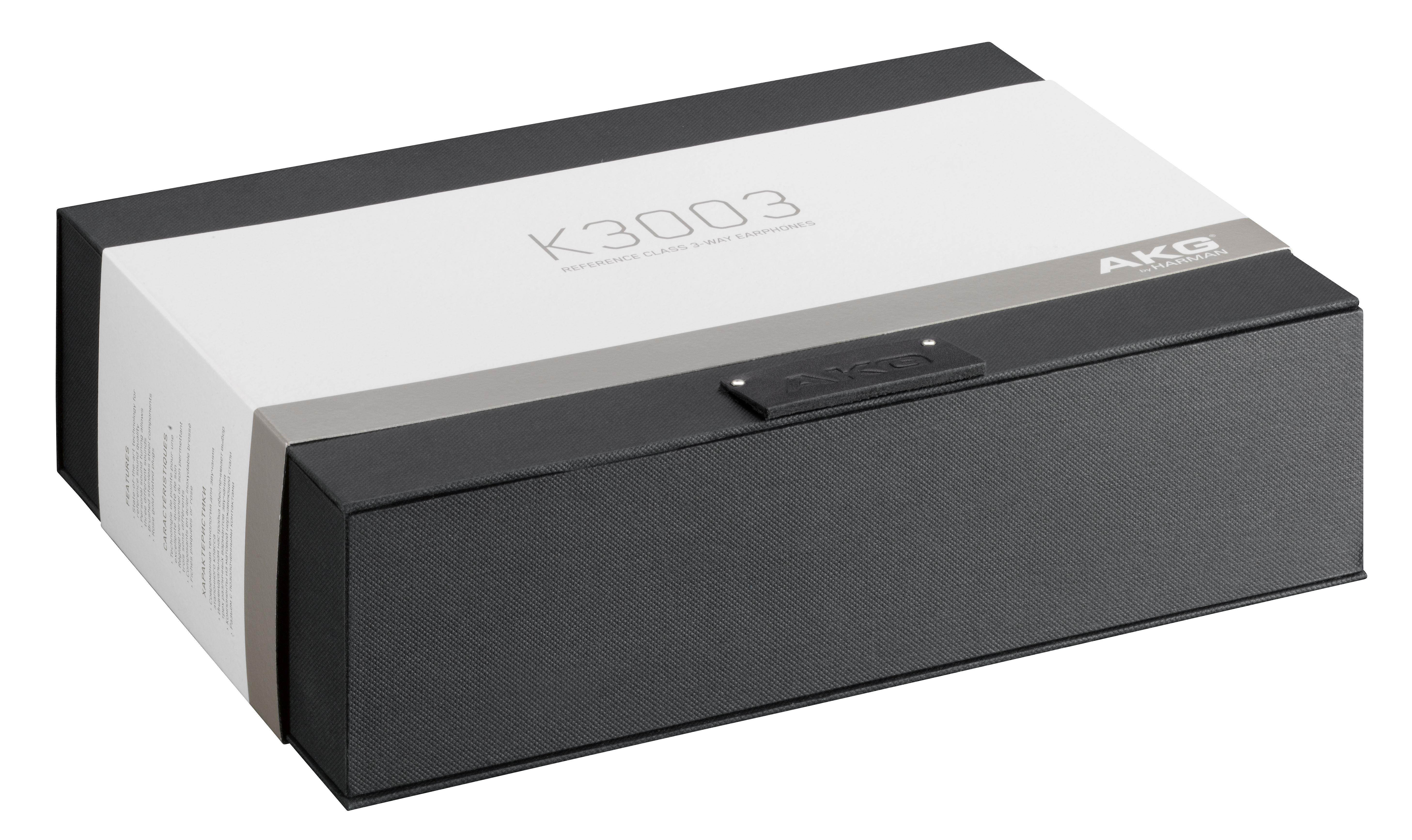 AKG K3003I Reference Class 3-Way Earphones with Mic and Control (Black/Silver)