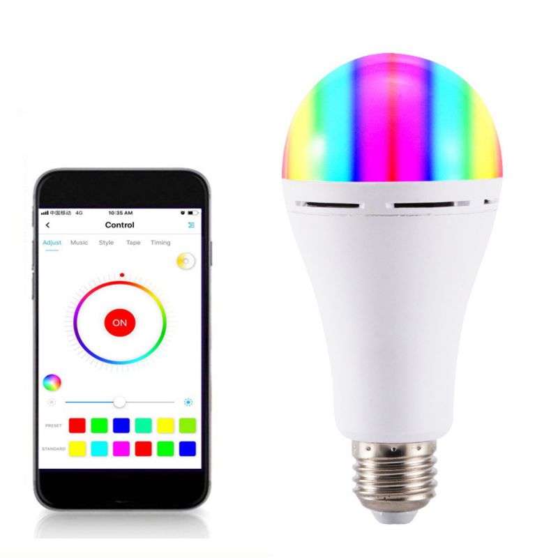 E27 B22 AC85-265V 7W WIFI RGB+W Group Control Smart LED Light Bulb Work With Alexa Google Home Tmall ELF  E27