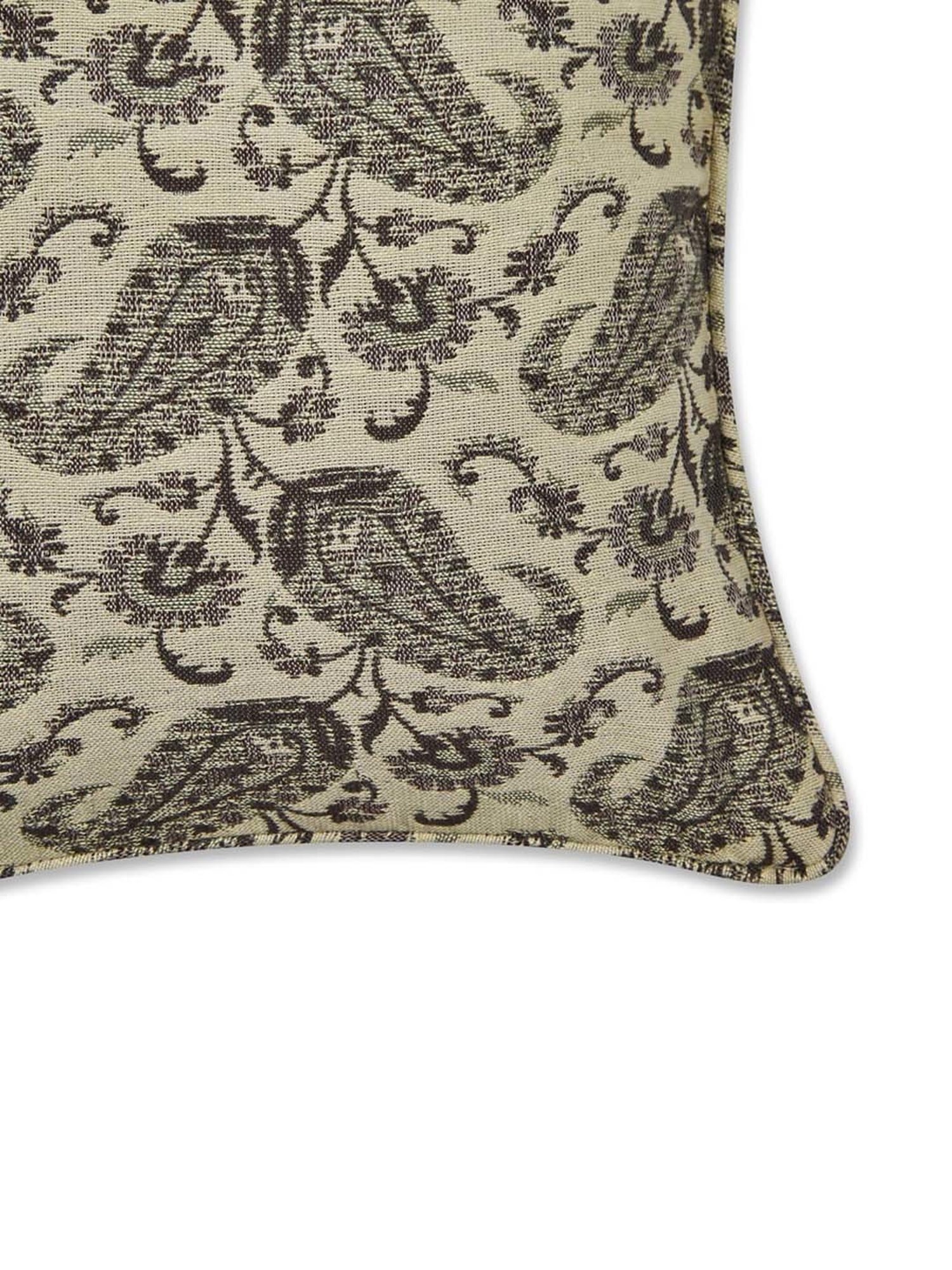 Fabindia Jaisalmer Grey Cotton Cushion Cover