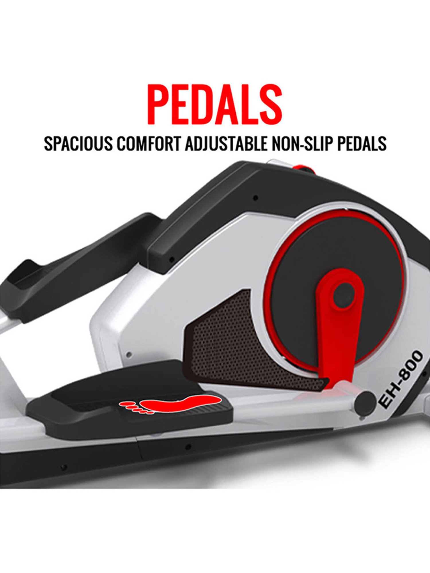 PowerMax Fitness EH-800 Elliptical Trainer (Silver)