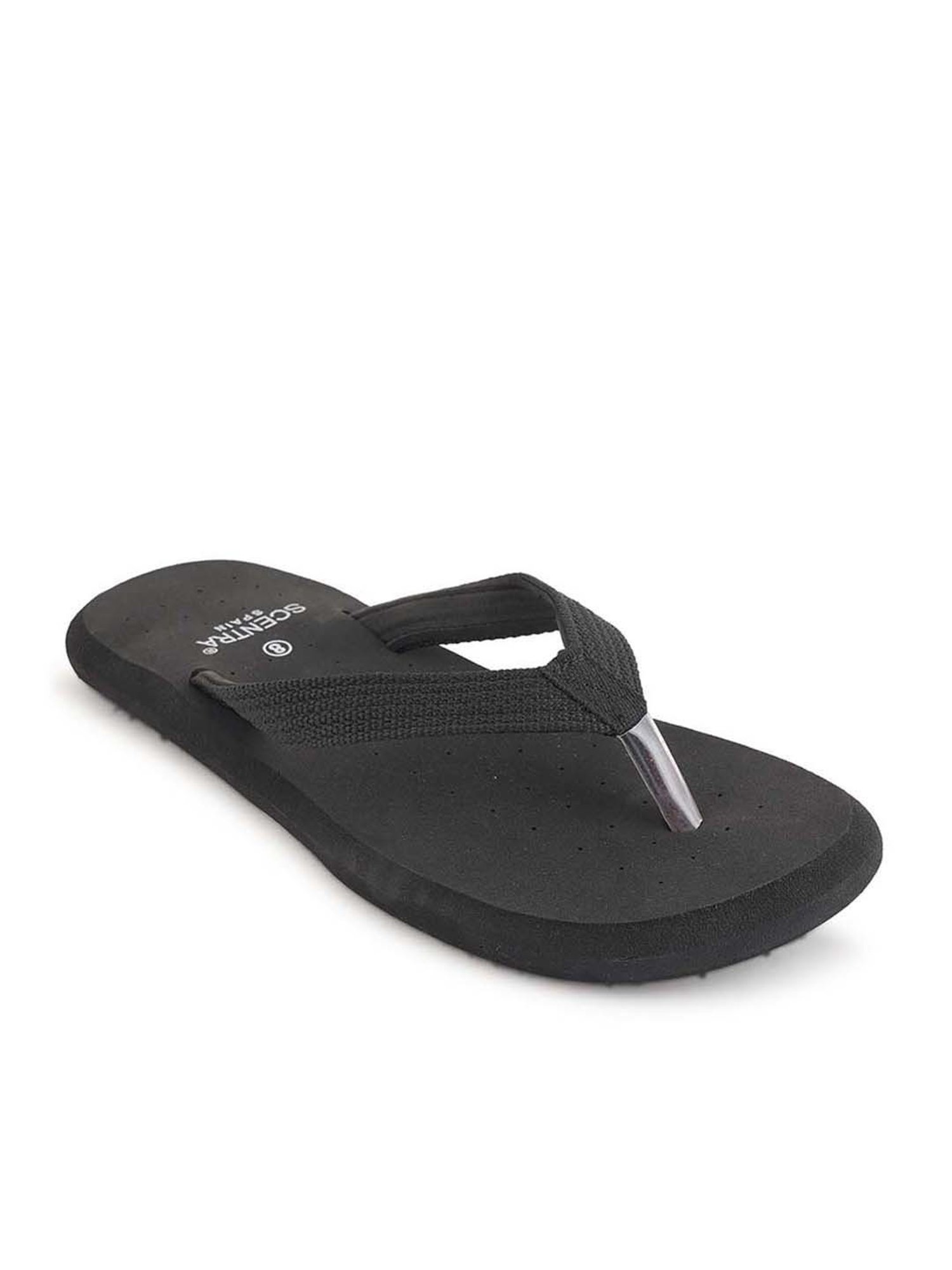 Scentra Men's Black Flip Flops