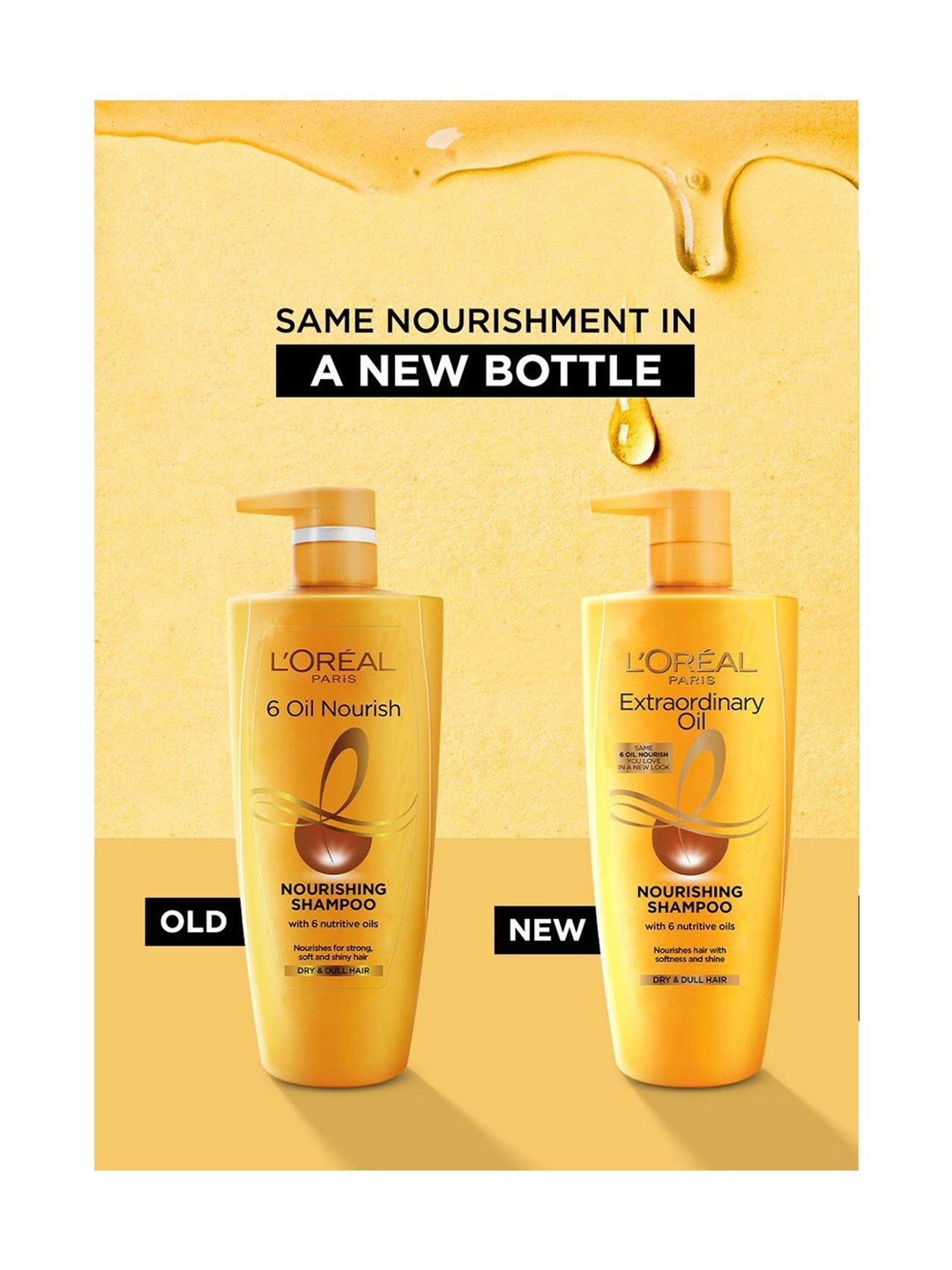 L'Oreal Paris Extraordinary Oil Nourishing Shampoo for Dry & Dull Hair - 1000 ml