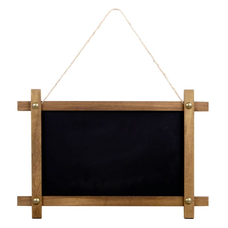 22" x 32" Cates Barn Door Wood Framed Chalkboard Rustic Brown - Kate and Laurel