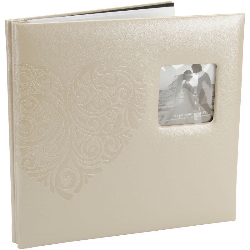 Pioneer Embossed Wedding Post Bound Album 12"X12"-Heart