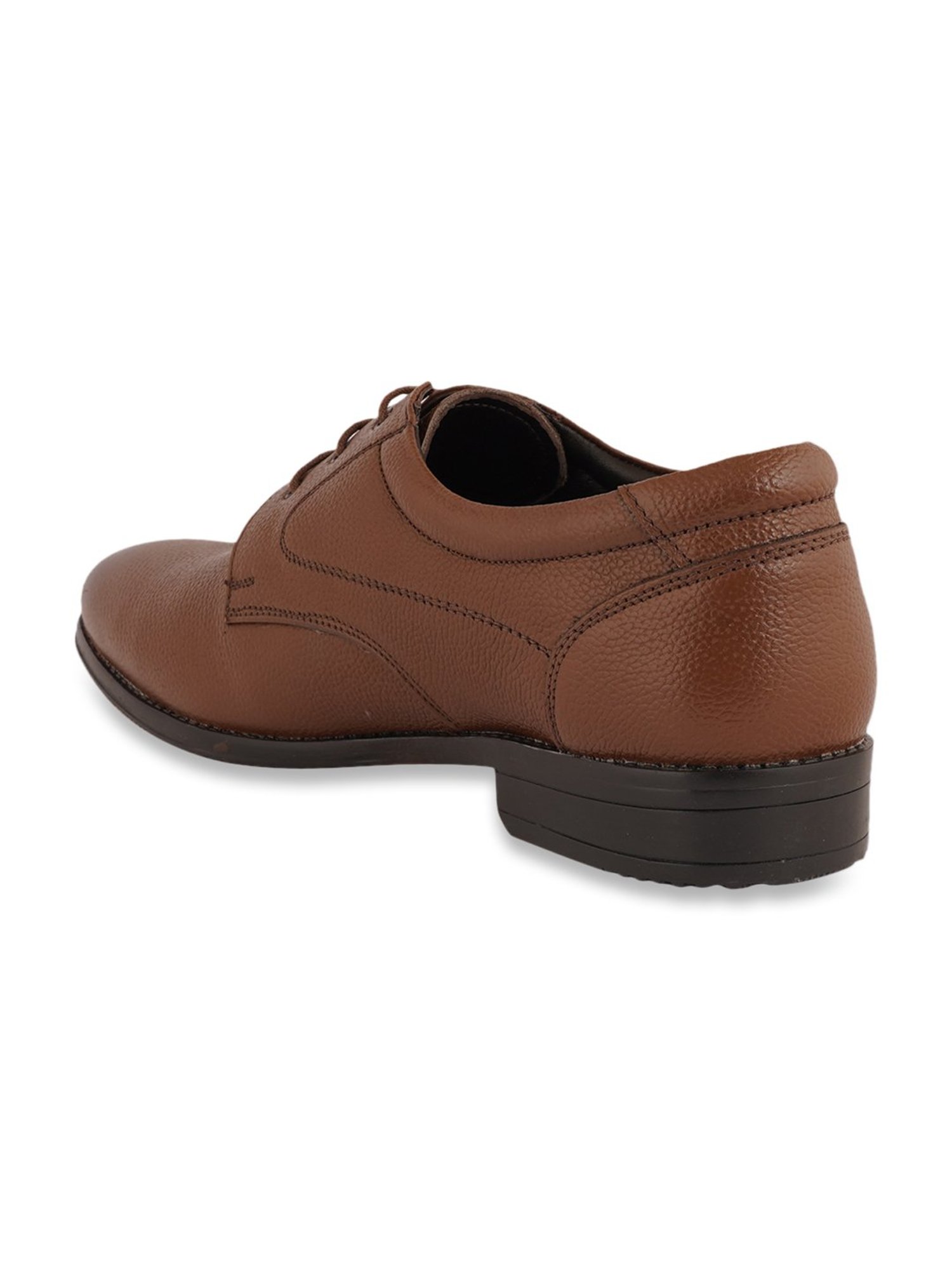 Pelle Albero Men's Cognac Derby Shoes