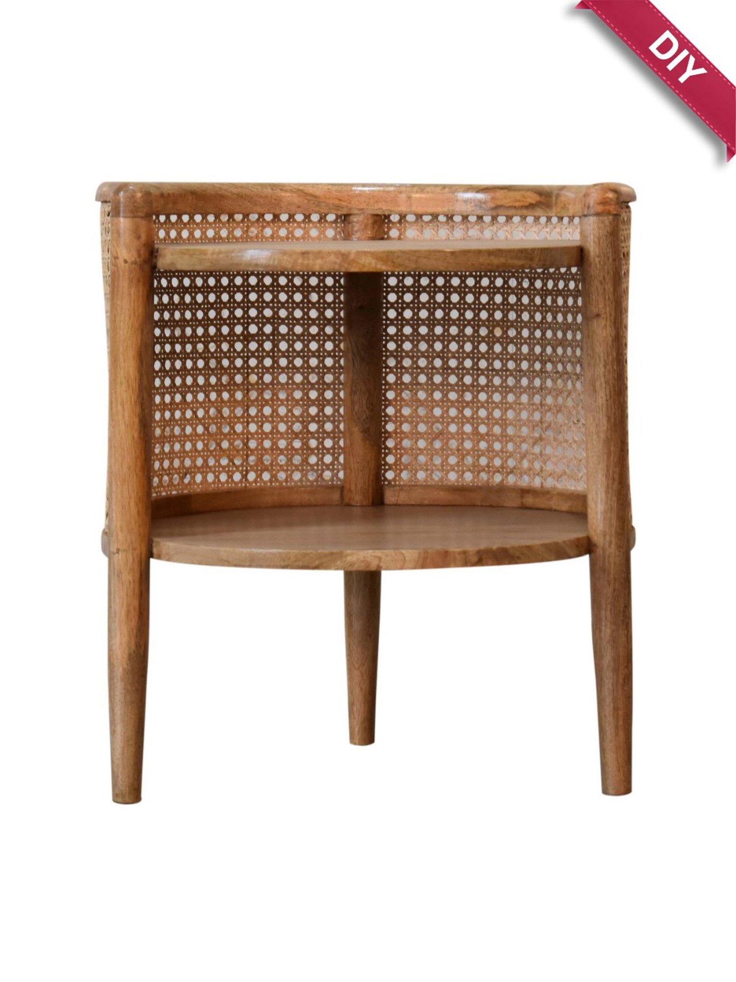 Ikiriya Avina Solid Dark Brown Wood End Table