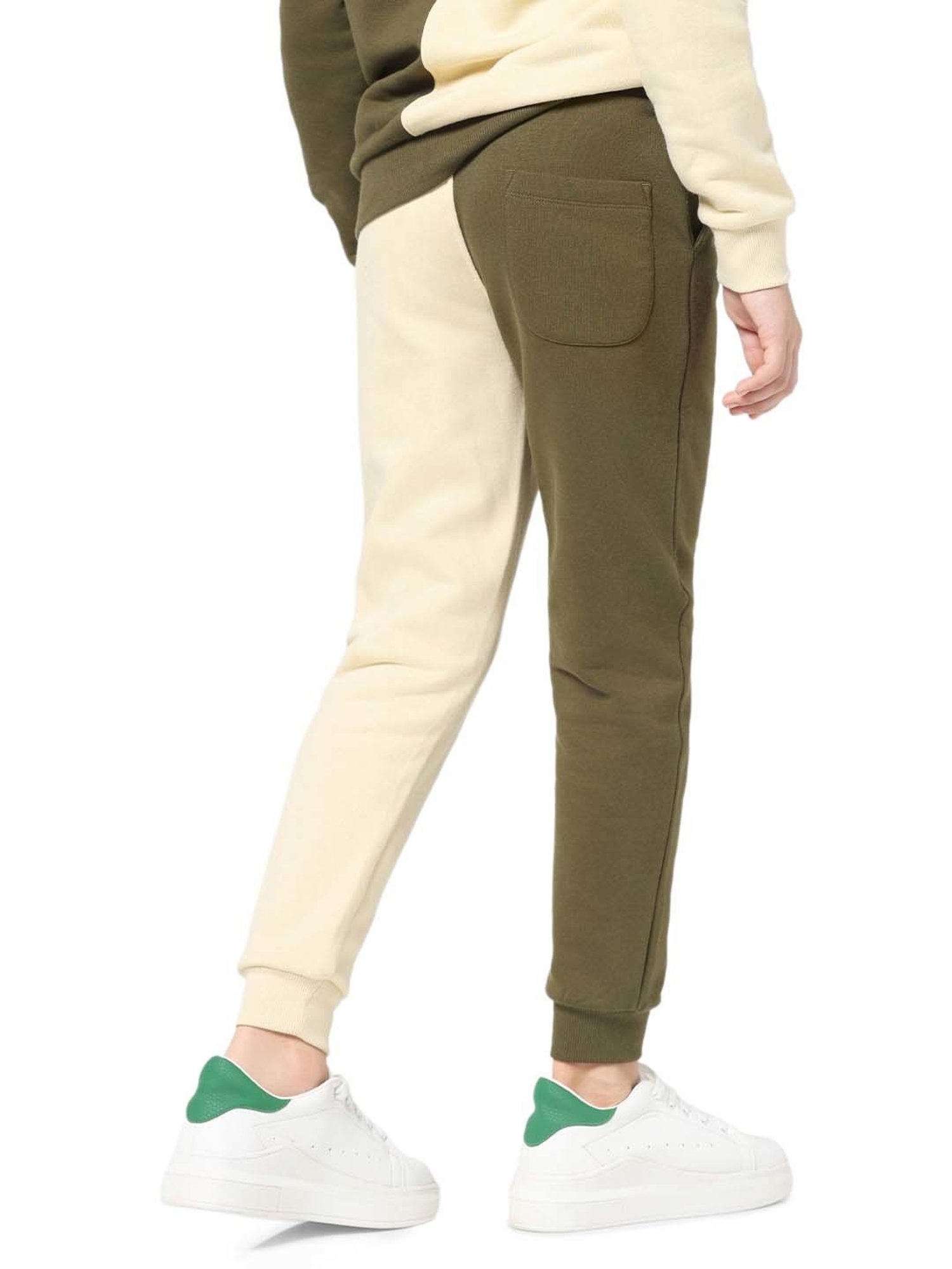 Lil Tomatoes Kids Teal Color Block Full Sleeves Tracksuit